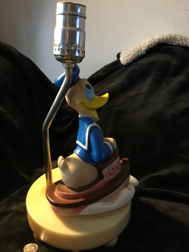 Vintage Donald Duck Lamp Etsy