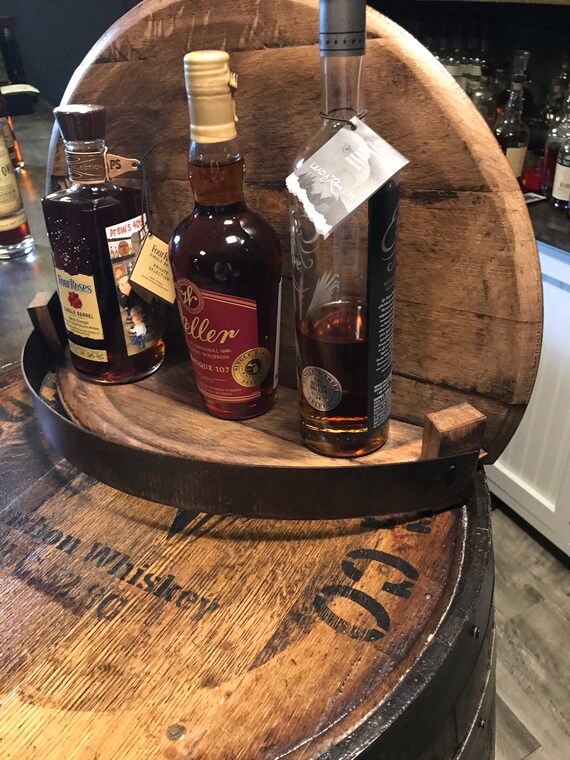 Whiskey Bourbon Barrel Stave Bar Back Shelf