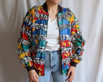 Paula Sweet floral fringe jacket