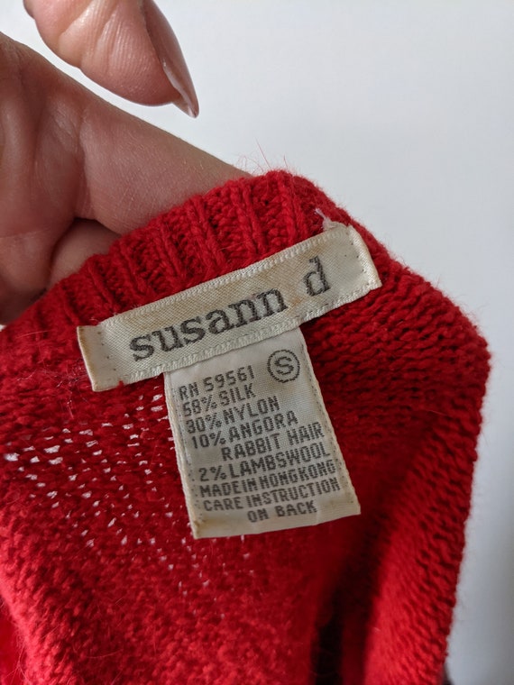 Vintage 1980s Susann D Beaded Sweater - image 7