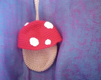 Small Mushroom Crochet Bag