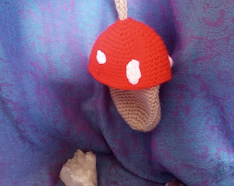 Small Mushroom Crochet Bag