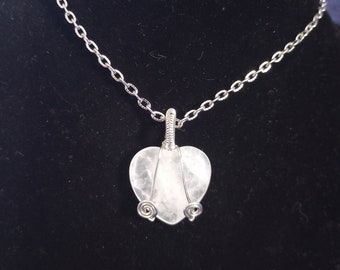 Rose Quartz Heart Pendant