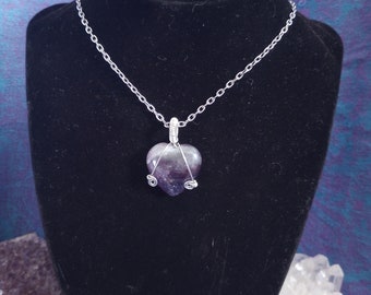 Amethyst Heart Pendant