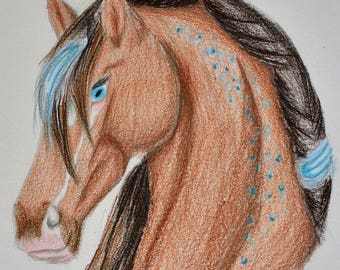 Original Colored Pencil Drawing