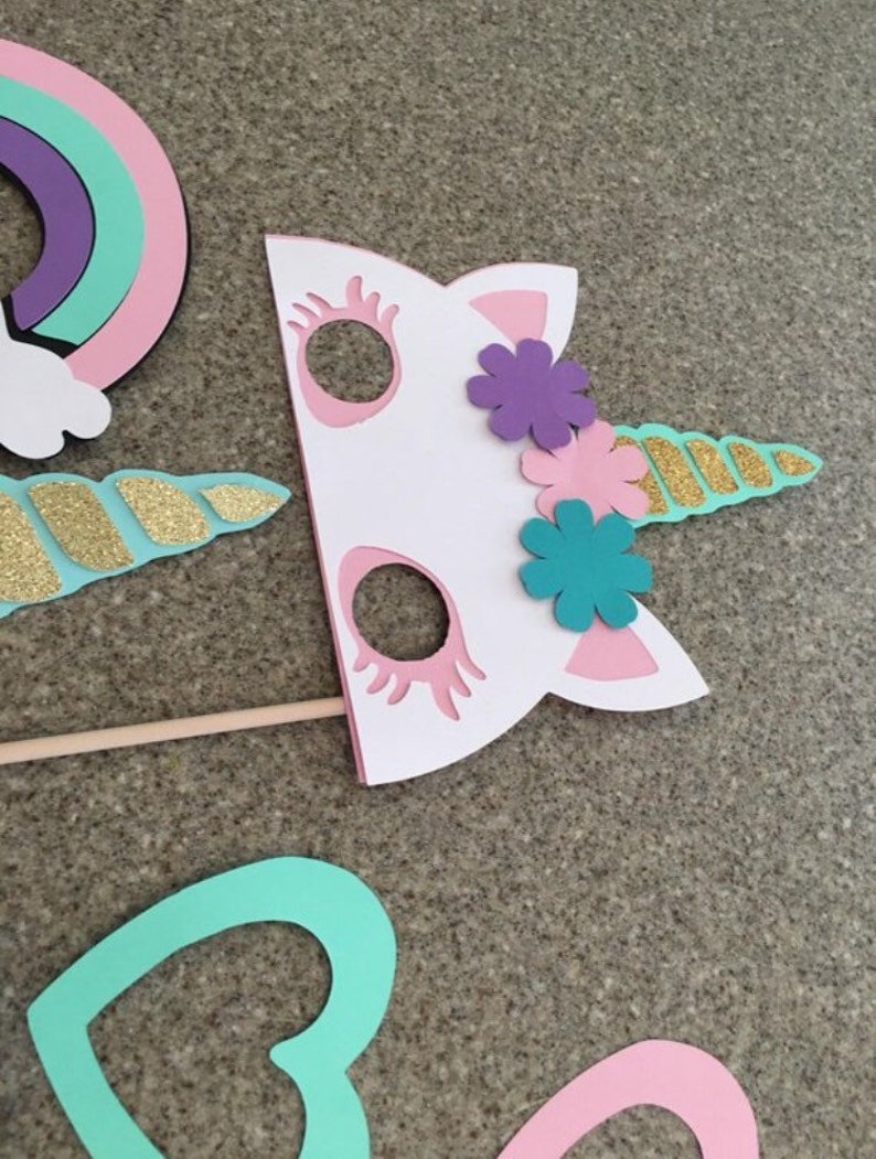photo props gold unicorn Unicorn Photo props unicorn centerpiece photo booth props unicorn props unicorn party decor