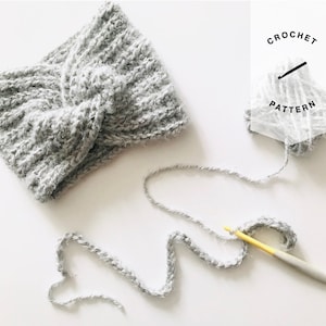 CROCHET PATTERN | Hashtag Headband Crochet Pattern | Beginner Crochet Pattern | PDF Download | Crochet Twist Headband Pattern
