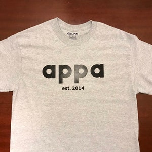 appa dad in Korean OR umma mom in Korean est. 2014 Customizable t-shirt image 2