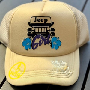 Jeep Patches Hat, Jeep Duck it!, Duck Duck Jeeping, Trucker style Hat, Cap