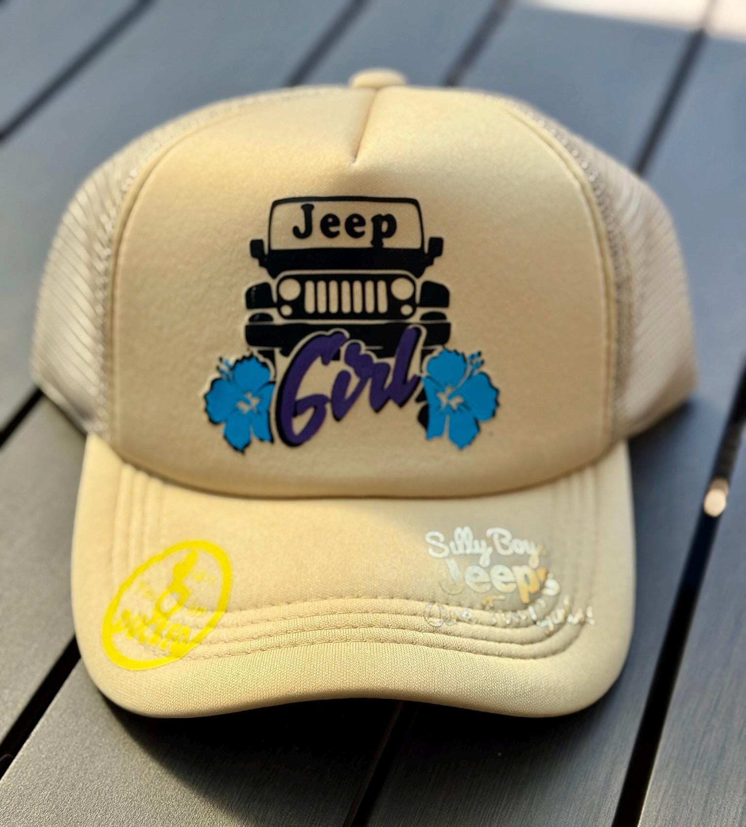 Jeep Patches Hat, Jeep Duck It!, Duck Duck Jeeping, Trucker Style