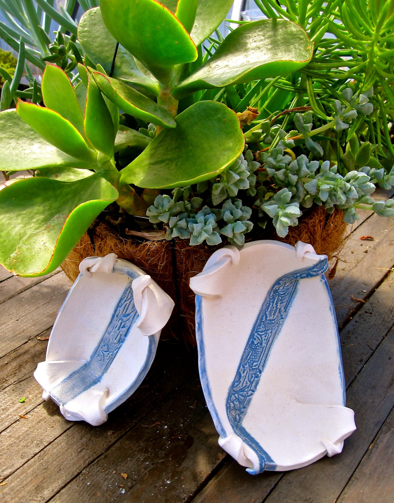 Blue and White Turtle Shell Bowls Set of 2 Etsy