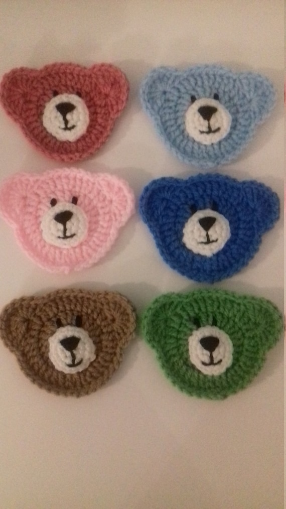 knitted teddy bear faces