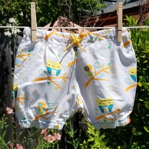 Owl Print Baby Bloomers, 6-12 or 12-18 months