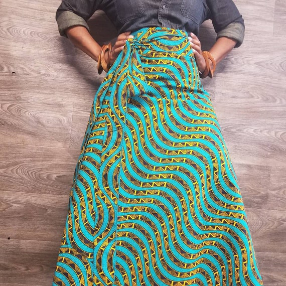 SHOP AFRICAN Wax Print Maxi SKIRTS High Waist Wrap Skirts Standard fits up to size 14 SHOP AFRICAN Wax Print Maxi SKIRTS High Waist Wrap Skirts Standard fits up to size 14