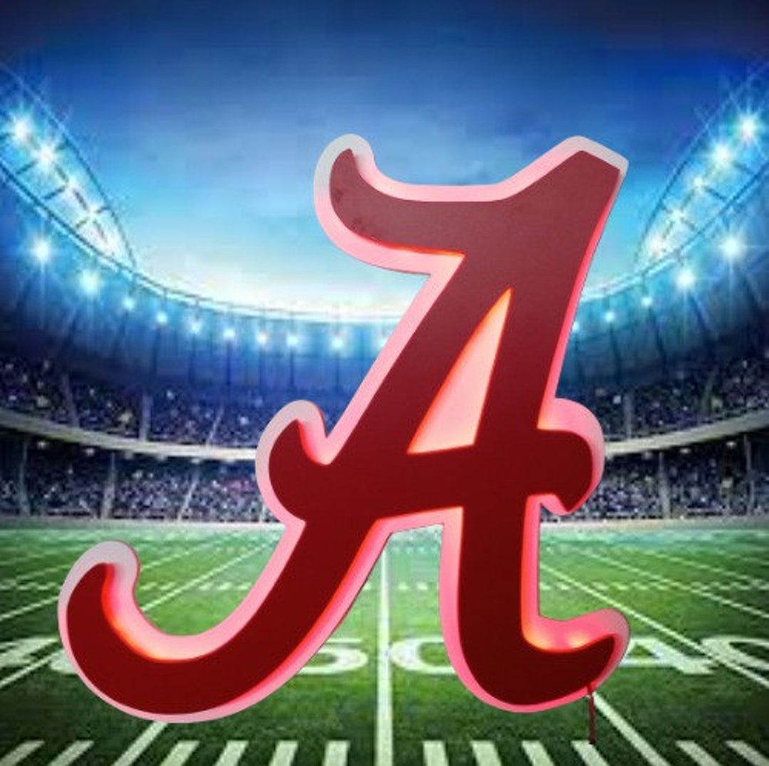 Alabama Football Giftscrimson Tide Signalabama Crimson Tide Etsy