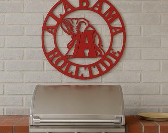 Alabama Football Roll Tide Sign Gift | 21.5" Waterproof PVC Sign