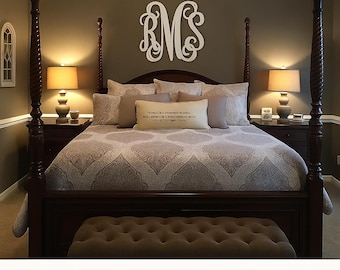 Vine Font Wood Monogram | Nursery or Wedding Decor