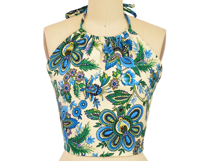 Vintage 90’s floral halter neck top
