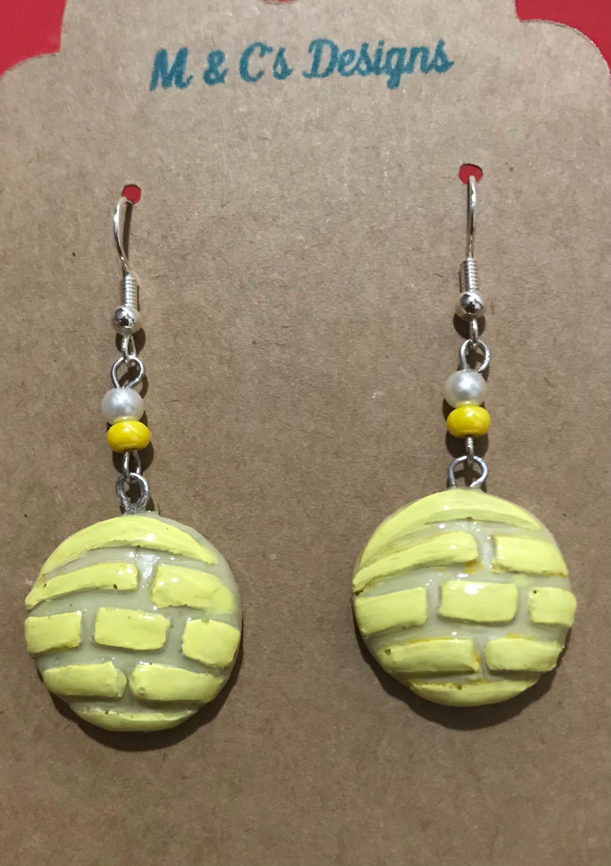 Concha Pan Dulce Resin Earrings Etsy