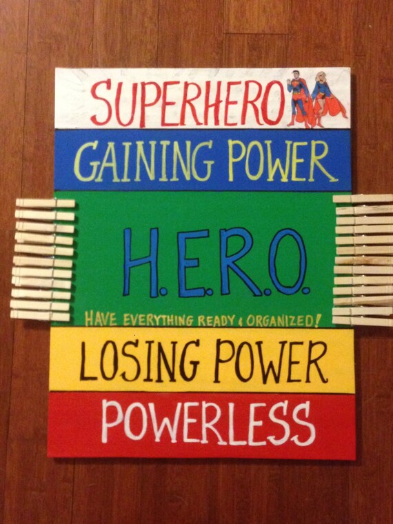 Superhero Behavior Chart