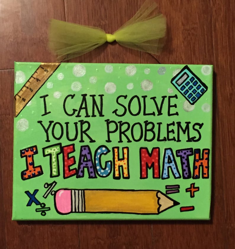 Math Teacher Etsy