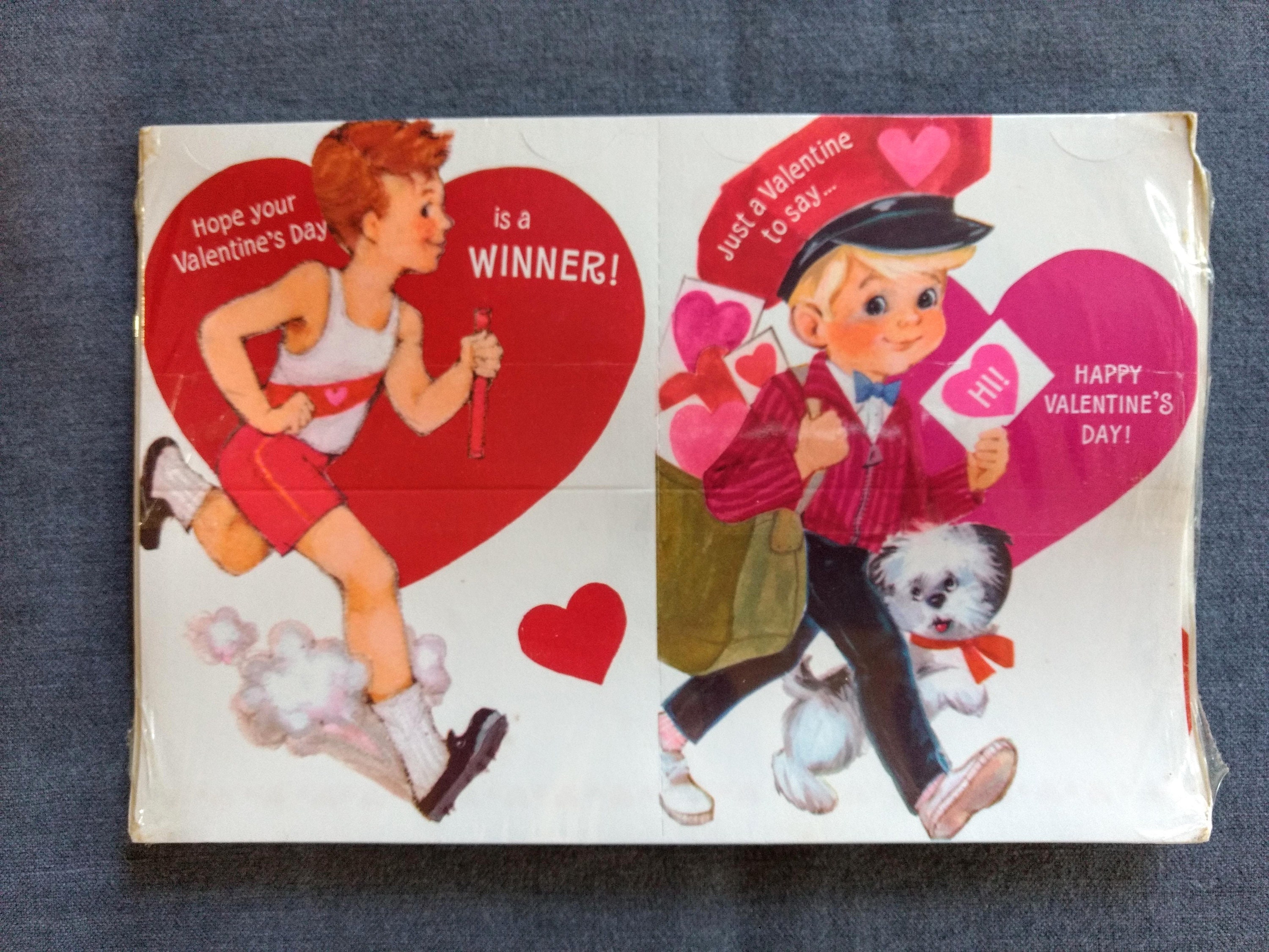 30 Vintage Valentine cards 1970 Hallmark Valentine card Etsy