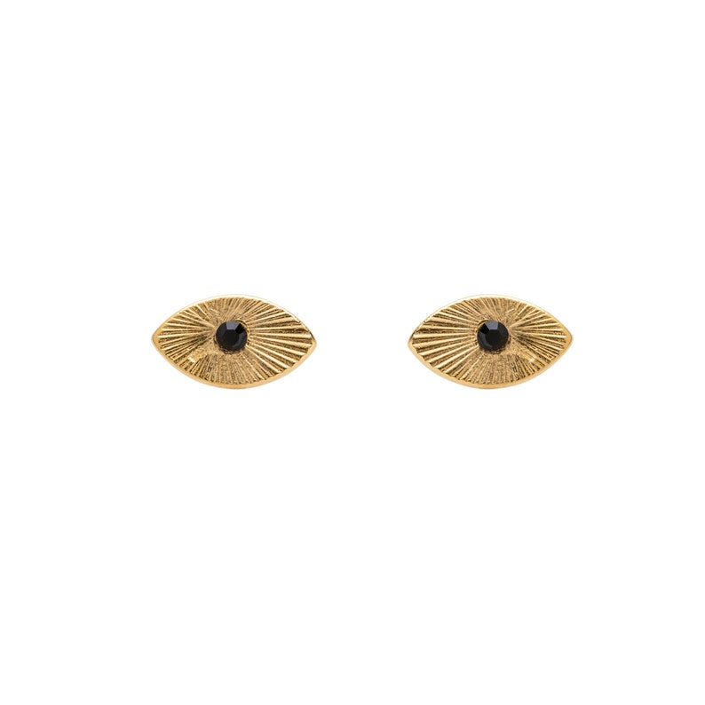 Drop Earrings Eye Earrings Gold Earrings Designer Jewelry Etsy