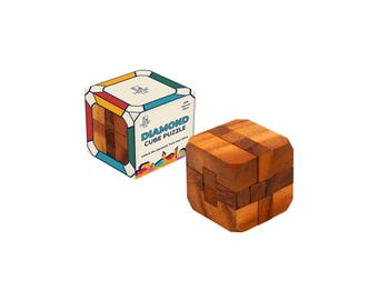 Rompecabezas 3D de madera artesanal - Rompecabezas entrelazado de madera maciza