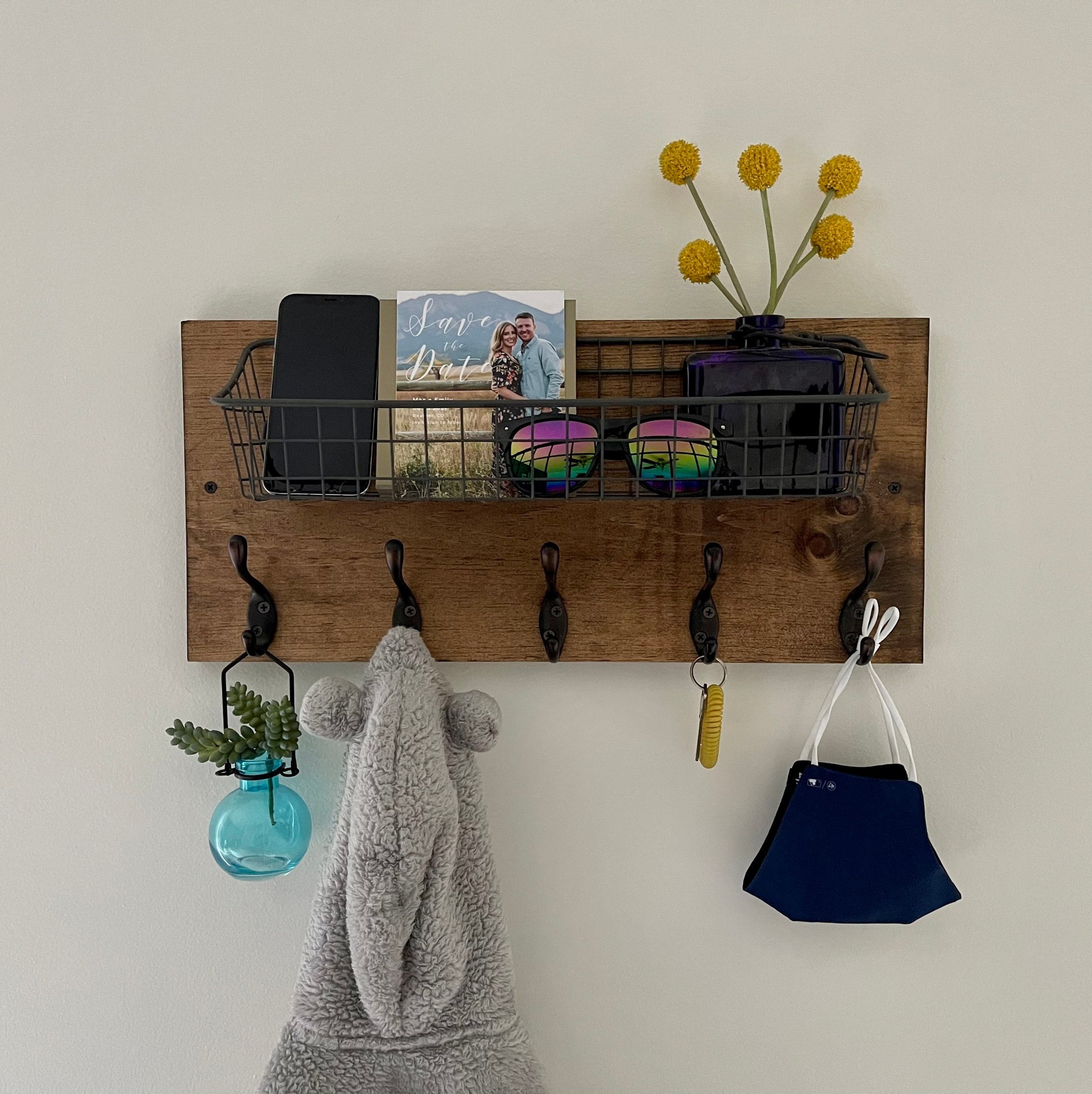 Key hook with basket hotsell