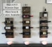 Tiered Rustic Wine Rack | The Steven | Spice Rack, Wall Mounted Wine Bottle Holder & Display Shelf Vertical 