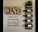 Tiered Rustic Wine Rack | The Steven | Spice Rack, Wall Mounted Wine Bottle Holder & Display Shelf Vertical 