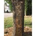Address Plaque (Vertical) Rustic Modern Wood & Metal | Personalized Box Number Sign Vertical 3D Mailbox Box House Number 