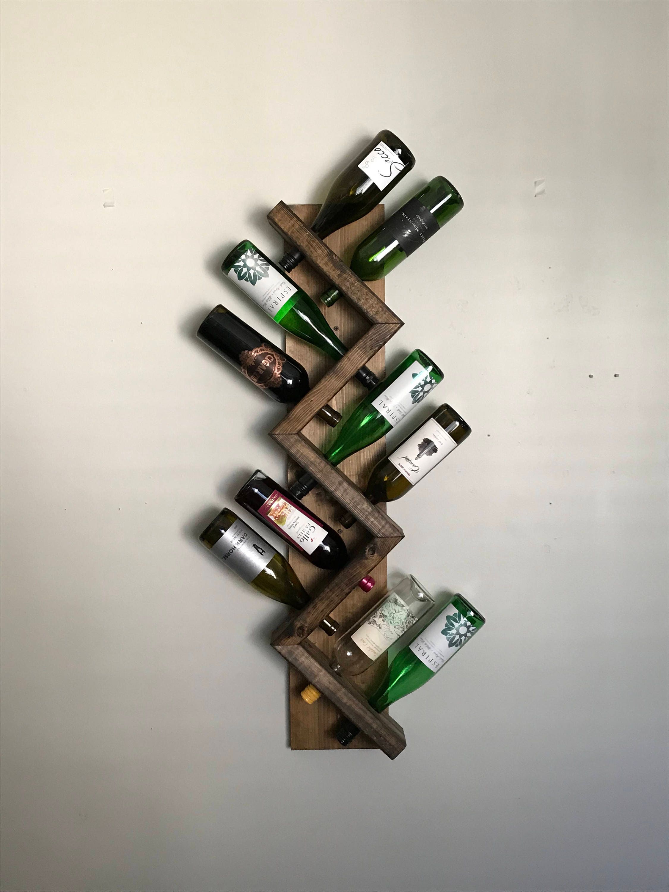 Wine rack on wall hot sale