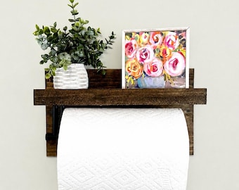 Paper Towel Holder with Shelf | The PAPE | Hand Towel Rack Cleaning Storage Wall Mounted Metal Bar