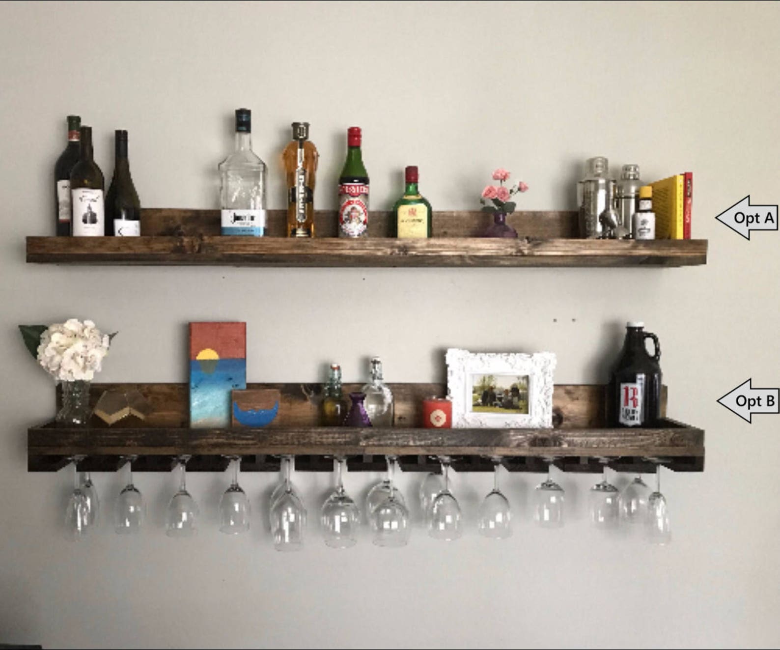 Wood Wine Rack Shelves