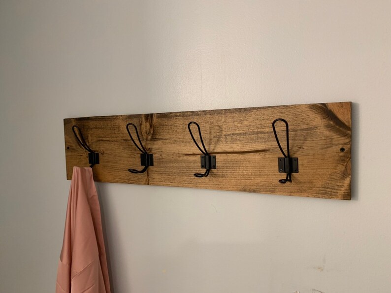 Coat Rack Towel Rack with Loop Hooks Hand Towel Towel Holder Etsy