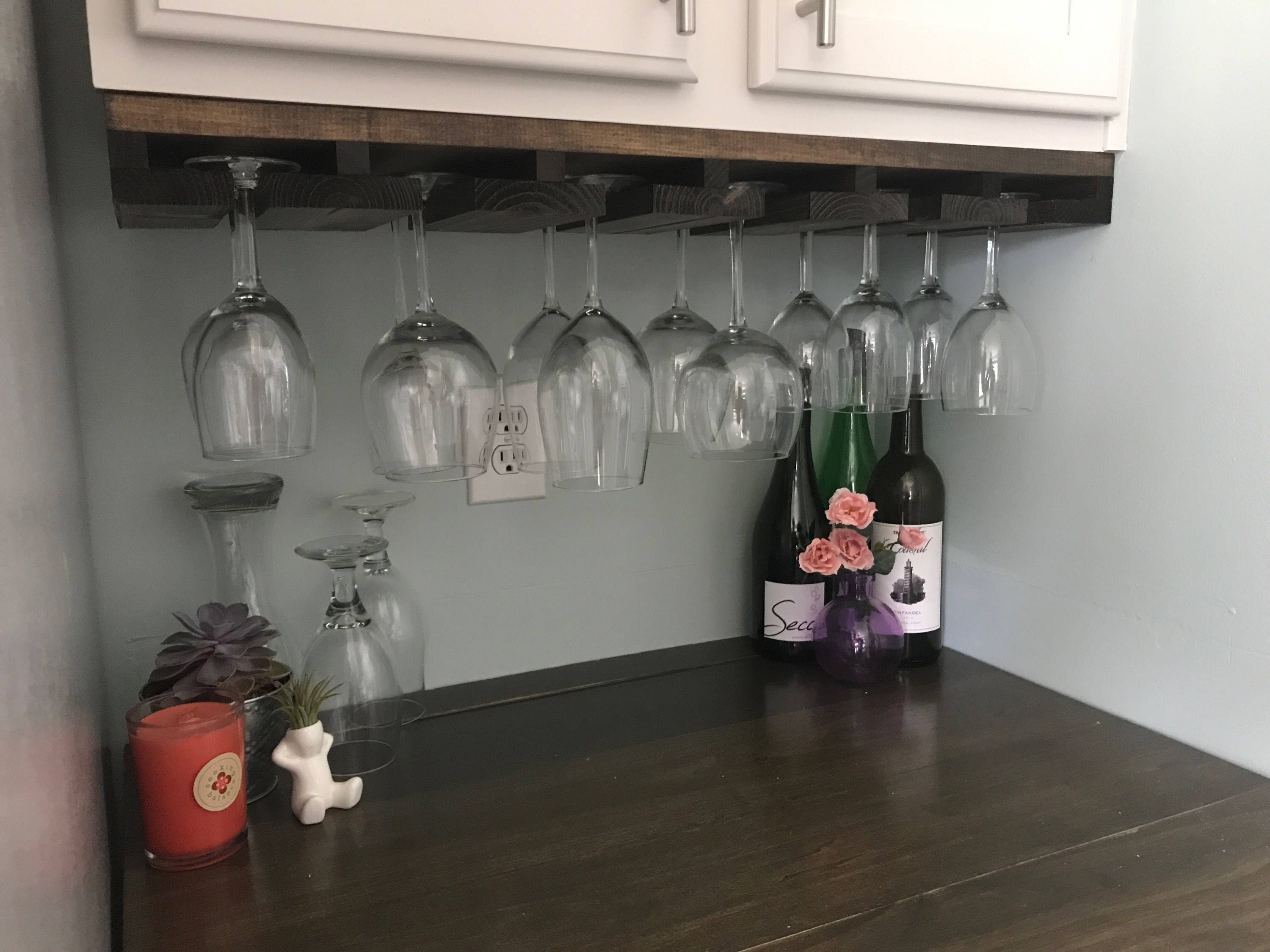 The Kitchen Hanging Cabinet Under The Shelf Wall-mounted Storage Glass  Under The Cabinet Cabinet