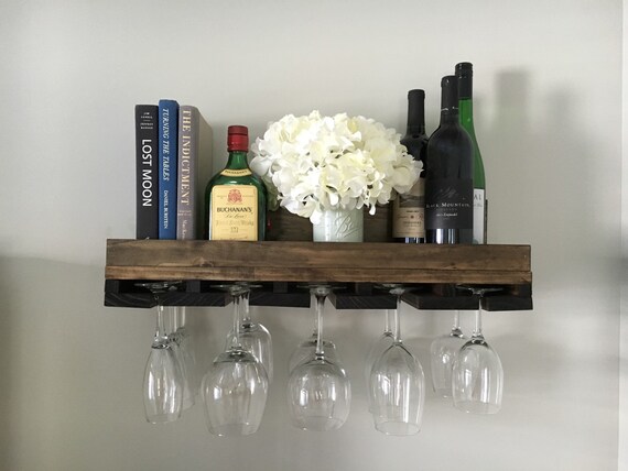 Wood Wine Rack Shelves Wall Mounted Shelf Stemware Glass - Wine Rack Wall Mounted Wood Wine Rack Shelves Wall Mounted Shelf Stemware Glass - Wine Rack Wall Mounted