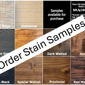 Stain Samples (Choose 3)