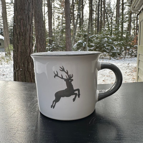 Gmundner Keramik Grey Deer Mug 8.1 oz **