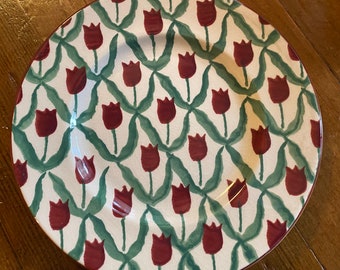 Nicholas Mosse Red Tulip Side Plate