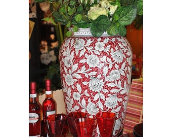 Ubaldo Grazia Fiori Rossa Large Urn or Umbrella Stand