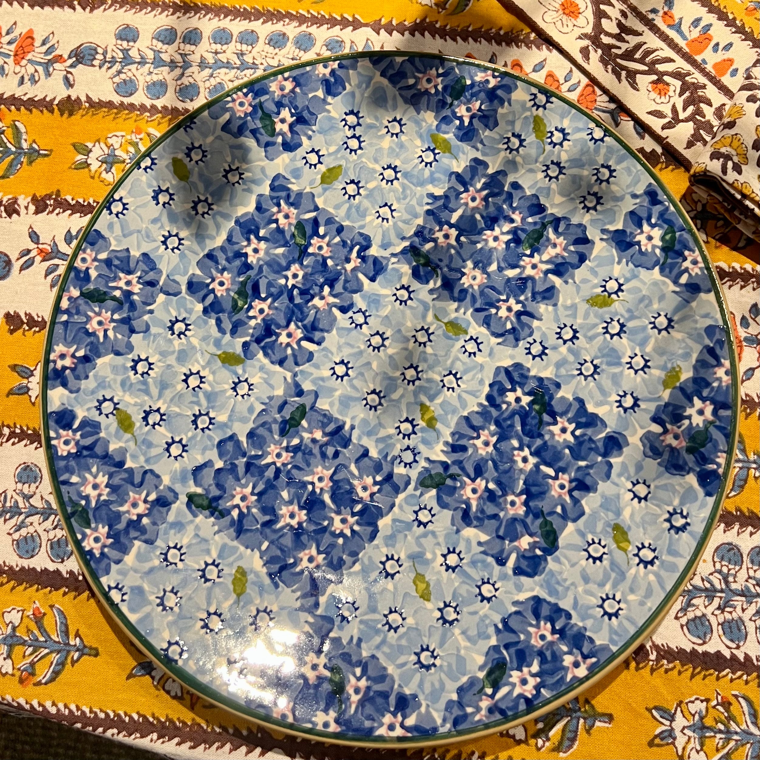 Nicholas Mosse Blue Lawn Chess Everyday Plate