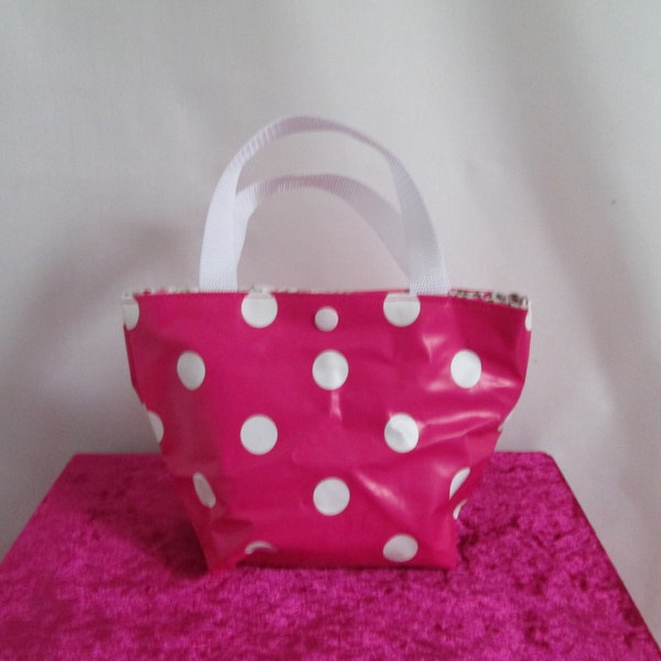 Sac cabas taille moyenne toile cirée décor mer : sac-bandouliere par