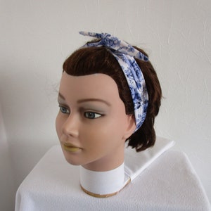 Bandeau cheveux flexible citrons en coton bio, mode fille ou mode enfant