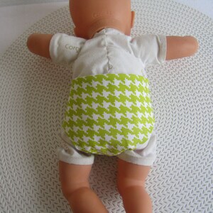 30 cm baby diaper 3 pieces navy blue and anise green houndstooth pattern image 8