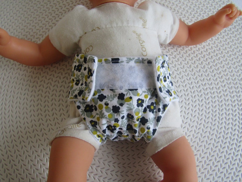 30 cm baby diaper 3 pieces navy blue and anise green houndstooth pattern image 5