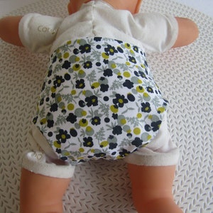 30 cm baby diaper 3 pieces navy blue and anise green houndstooth pattern image 6