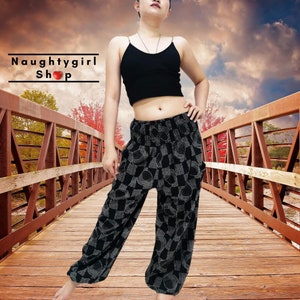 Thai Cotton Pants,Women Harem Pants,Yoga Pants,Aladdin Pants,Maxi Pants,Boho Pants,Gypsy Pants,Genie Pant Hippie Pants,Baggy Trouser (PT002)