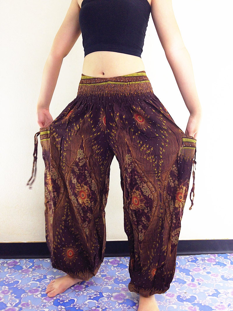 Harem Pants Women Yoga Pants Aladdin Pants Maxi Pants Boho | Etsy